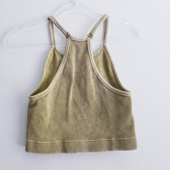 Zenana Ribbed Cropped Halter Tank Top - Picture 4 of 6